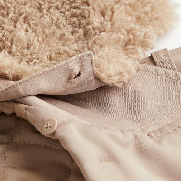 H&M Double-breasted Trench Coat Beige Sz XS NWT - Picture 10 of 10